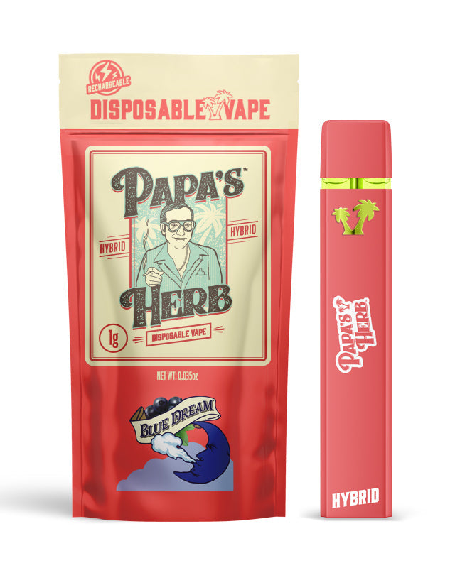 Papa's Herbs Delta 8 Disposable Vape - Blue Dream 1g - Premium Cannabis Experience