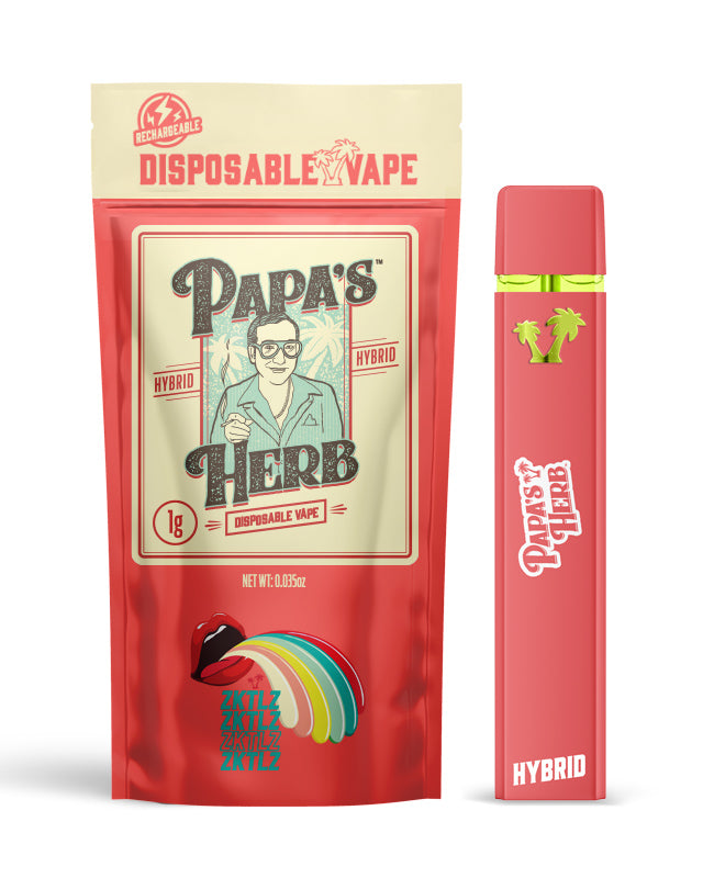 Papa's Herbs Delta 8 Disposable Vape - ZKTLZ 1g - Premium Cannabis Experience