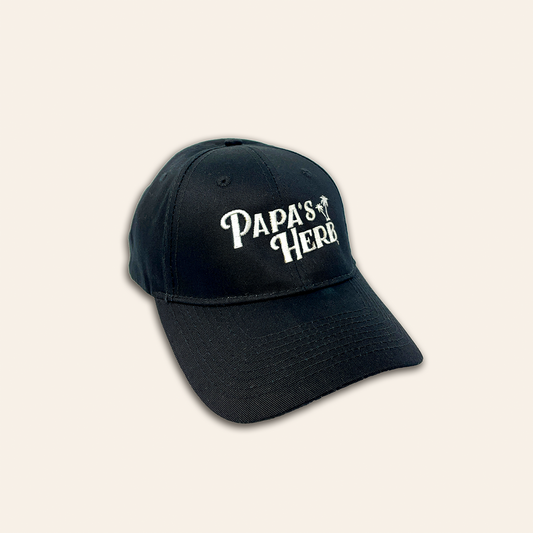 Papa's Black Cap - (Dad Hat)